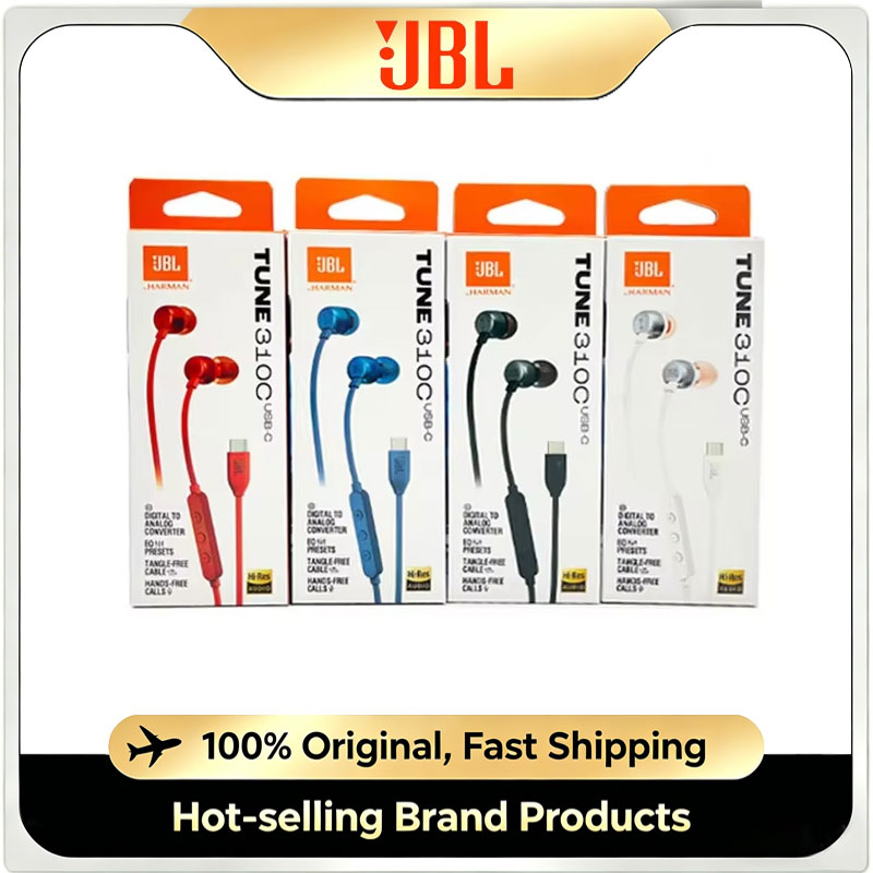 Type C Wired Earphones With Mic - JBL Tune310C USB-C Wired In-ear Headphones
