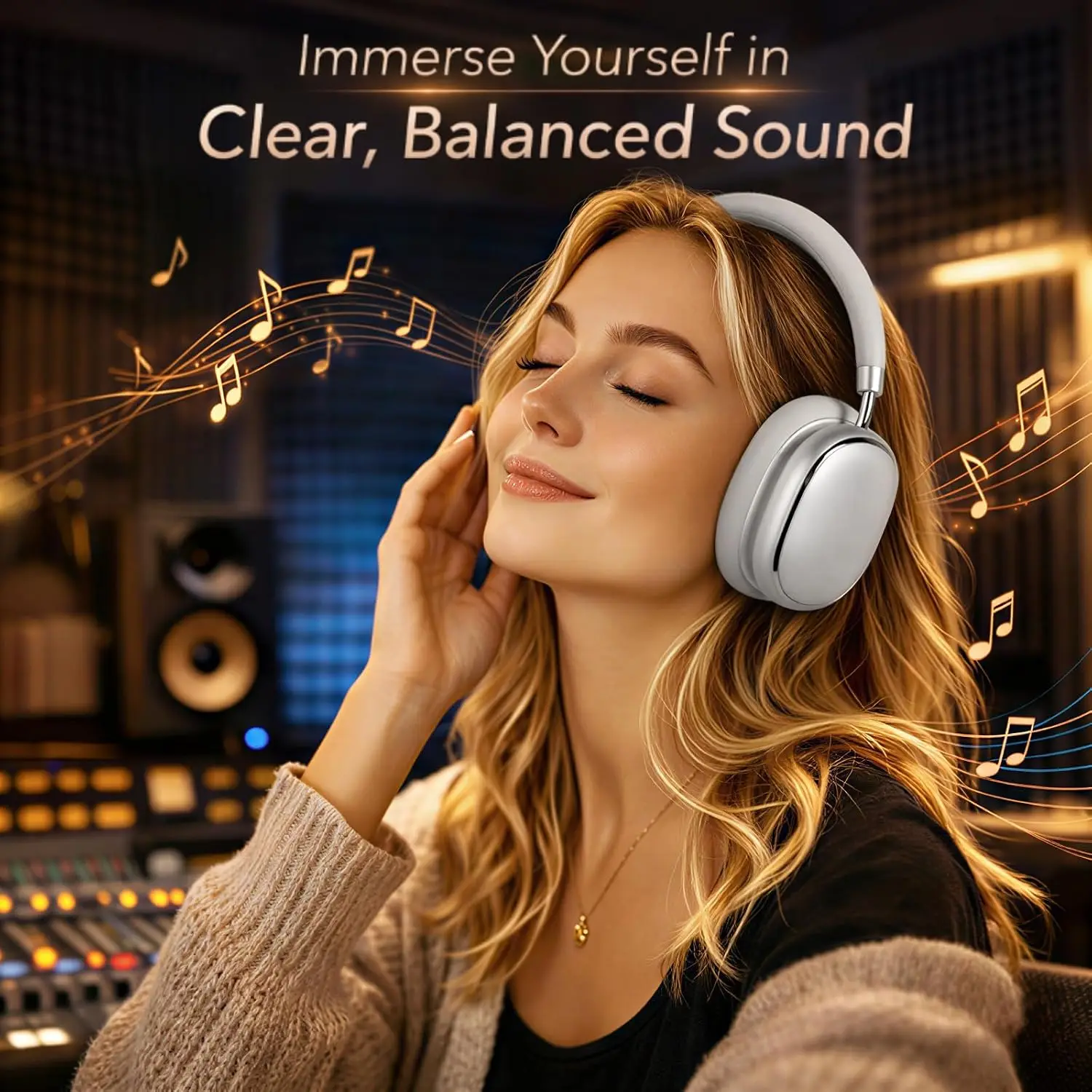 Hybrid Adaptive Noise Cancelli - Anc Wireless Over Ear Headphones 评论和价格