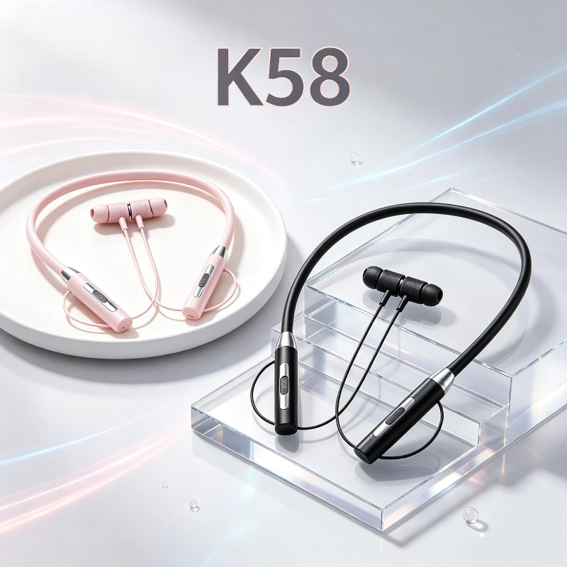 New K58 Bluetooth headset neck - Magnetic Neckband Sports Earphones 评论和价格