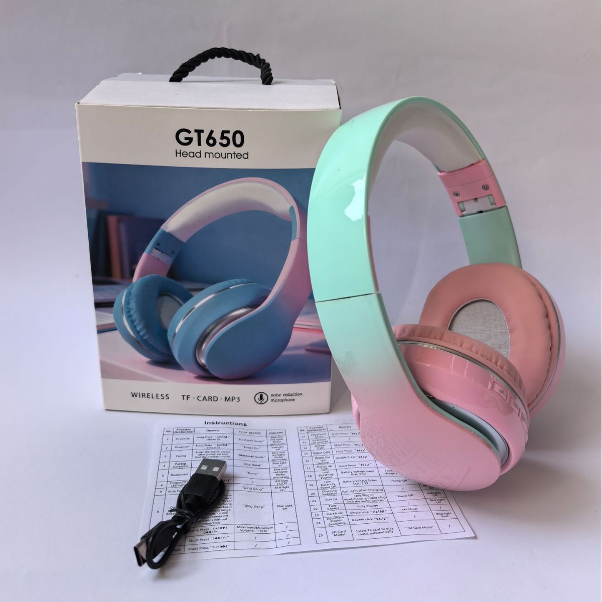 GT650 Cute Cat Ears Bluetooth5 - Cat Ear Bluetooth Headset Led 评论和价格