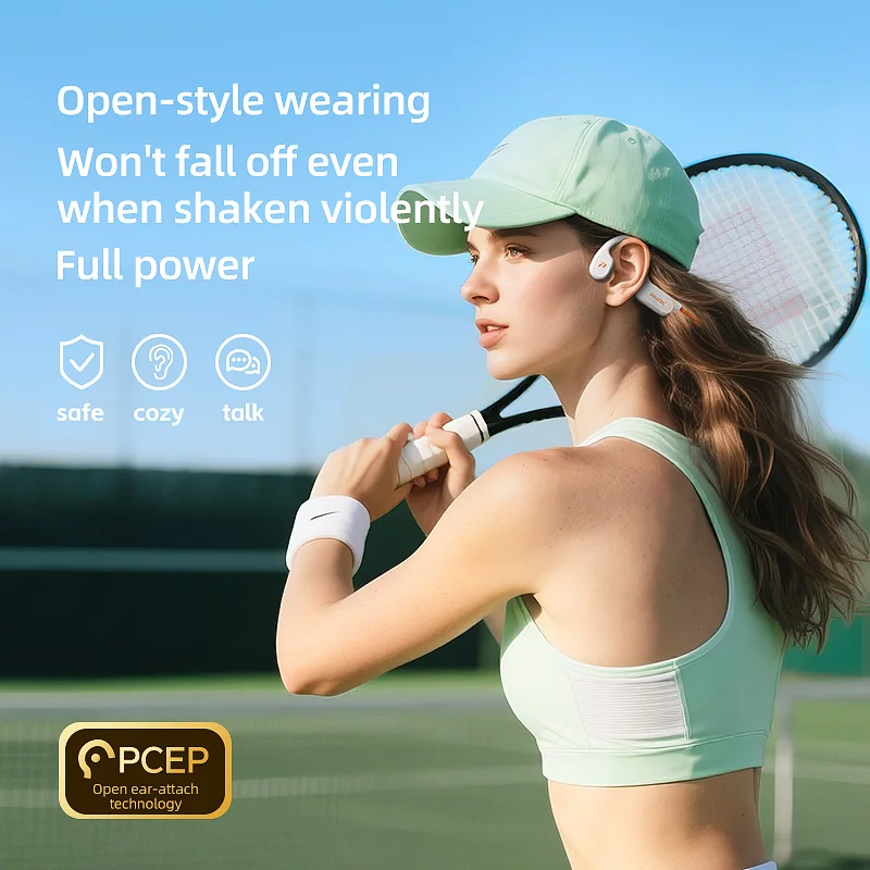 POLVCDG X9 Bone Conduction Ear - Type C Wired Earphones With Mic 评论和价格