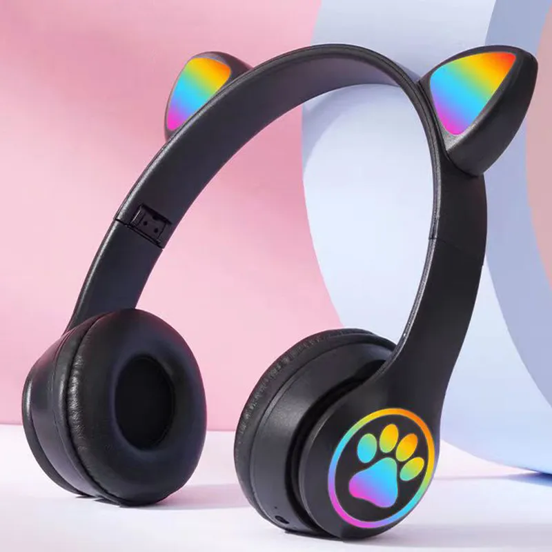 Cat Ear Wireless Headphones Bl - Cat Ear Bluetooth Headset Led 评论和价格