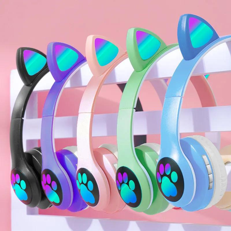 Cat Ear Wireless Headphones Bl - Cat Ear Bluetooth Headset Led 评论和价格