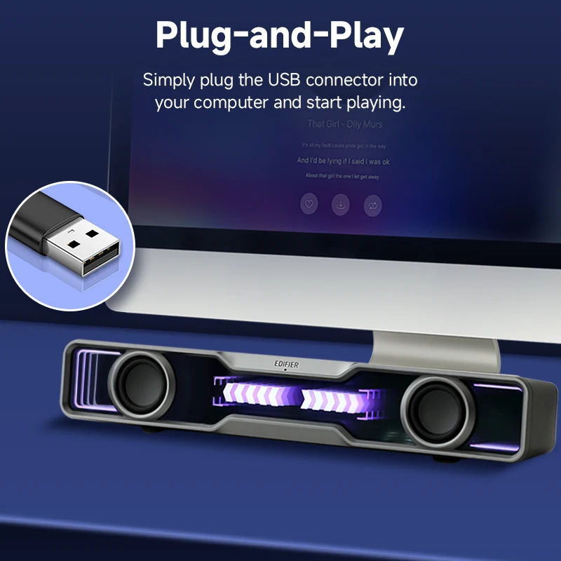 Edifier QS30 Computer Speakers - Rgb Computer Soundbar For Pc 评论和价格