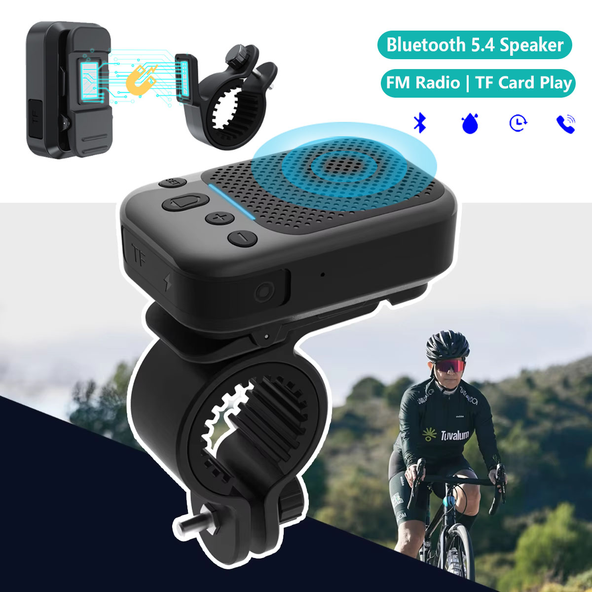 Mini Bike Wireless Speaker Blu - Portable Bluetooth Speaker Waterproof Ipx7 评论和价格
