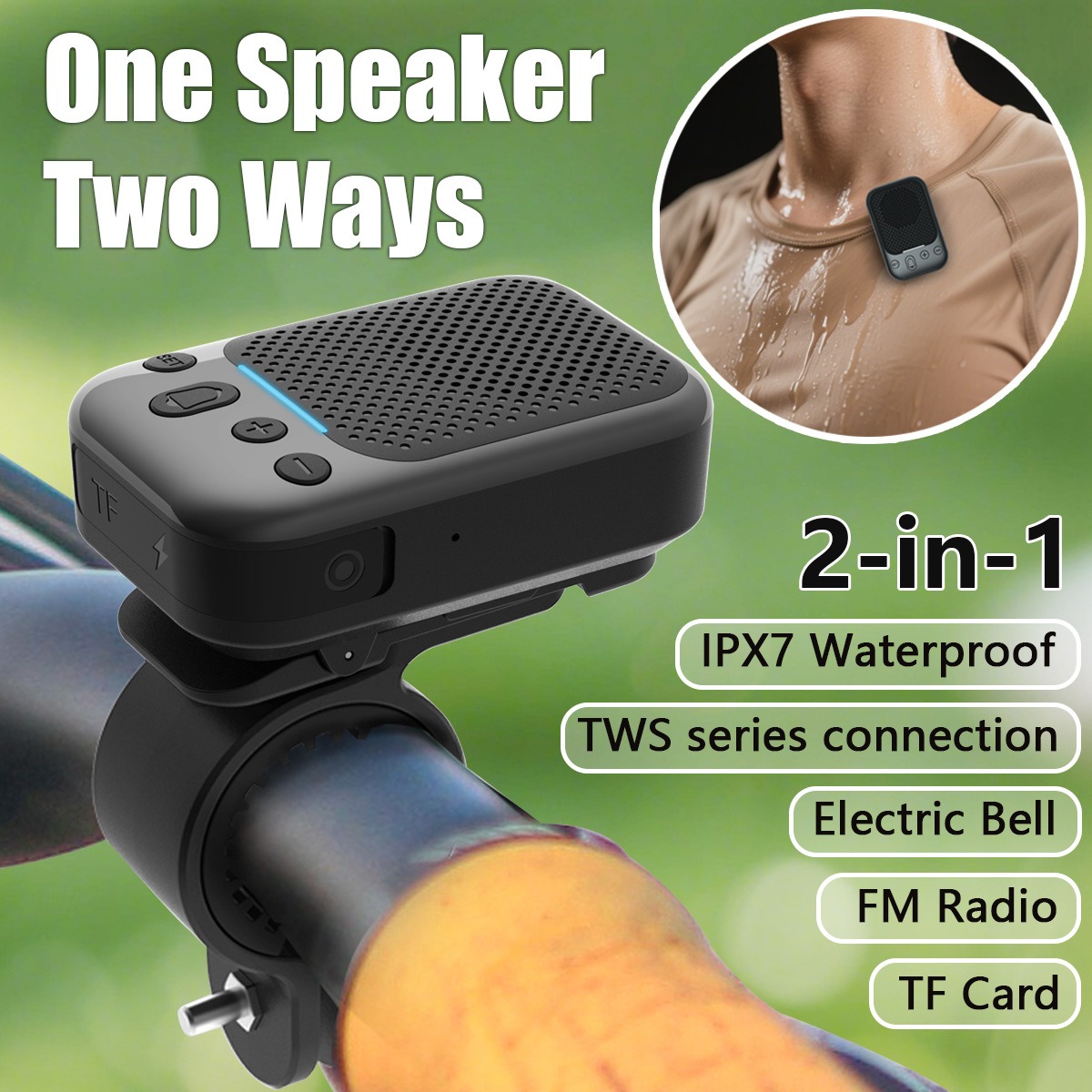Mini Bike Wireless Speaker Blu - Portable Bluetooth Speaker Waterproof Ipx7 评论和价格