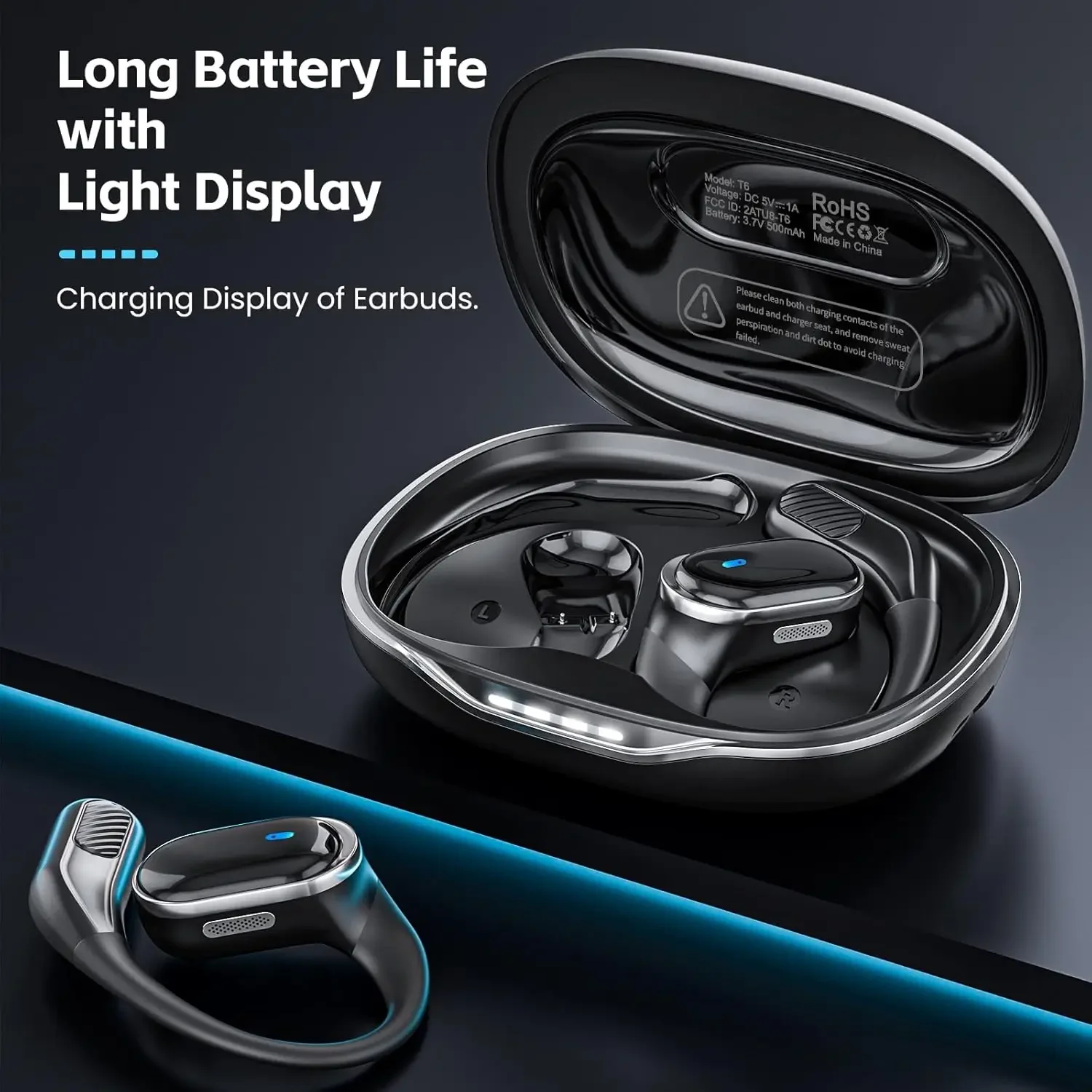 Open-Ear Headphones with Stabl - Type C Wired Earphones With Mic 评论和价格