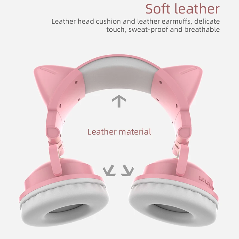 ZW068 Bluetooth Headphones LED - Cat Ear Bluetooth Headset Led 评论和价格