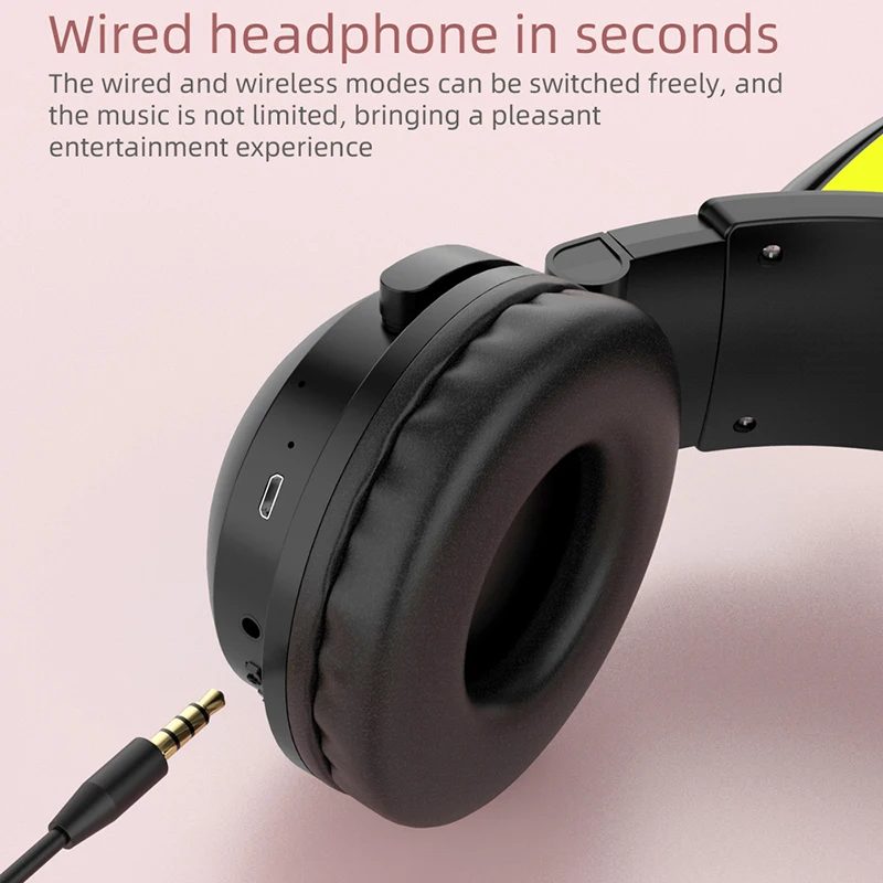 ZW068 Bluetooth Headphones LED - Cat Ear Bluetooth Headset Led 评论和价格