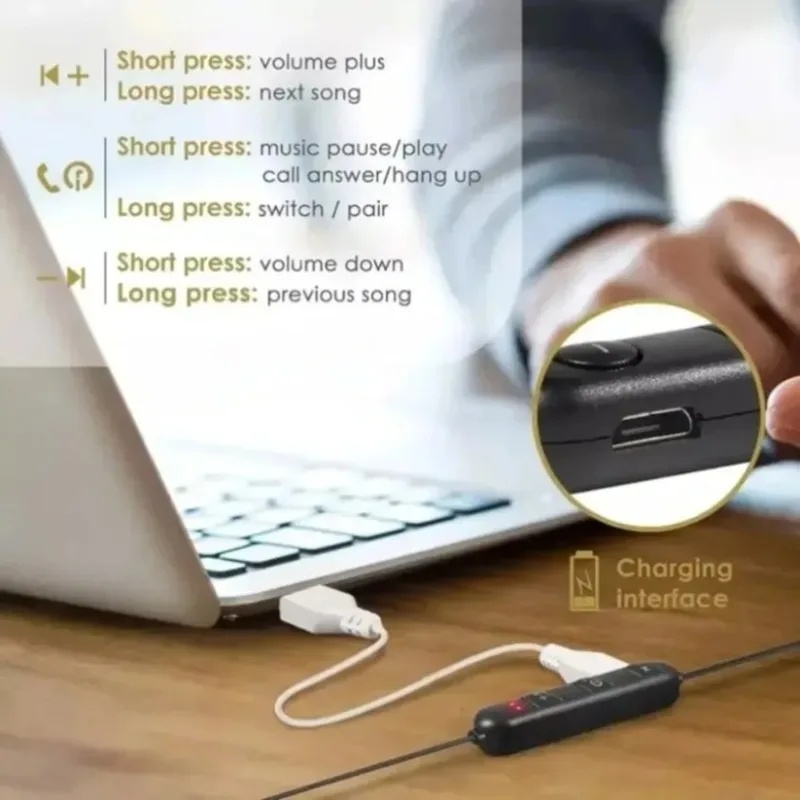 1/2/3/4pcs Neckband Bluetooth  - Magnetic Neckband Sports Earphones 评论和价格