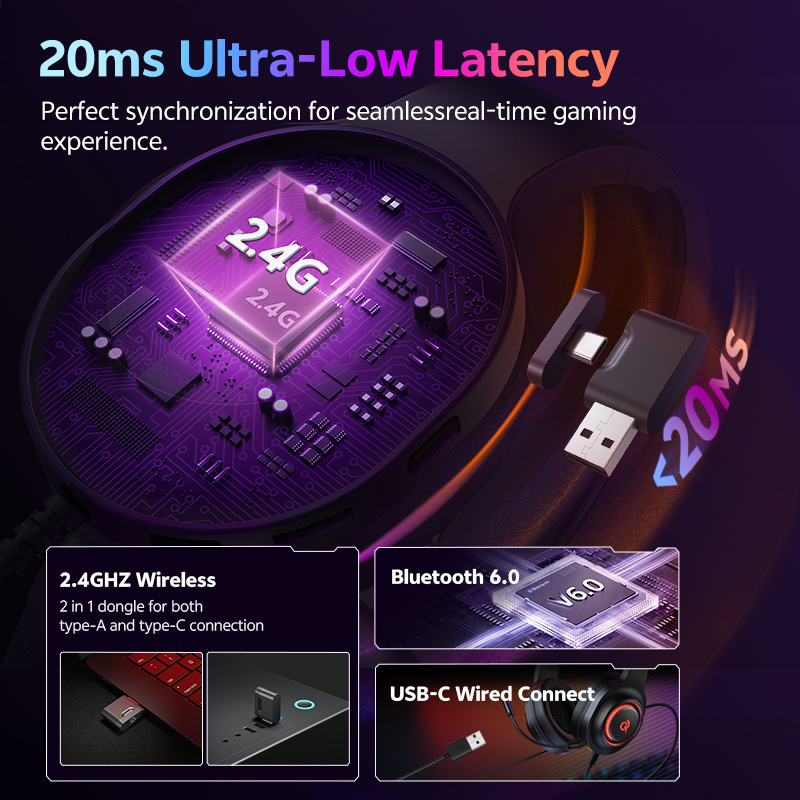 QCY Heroad V200 Gaming Headset - Gaming Headset With Mic Rgb 评论和价格