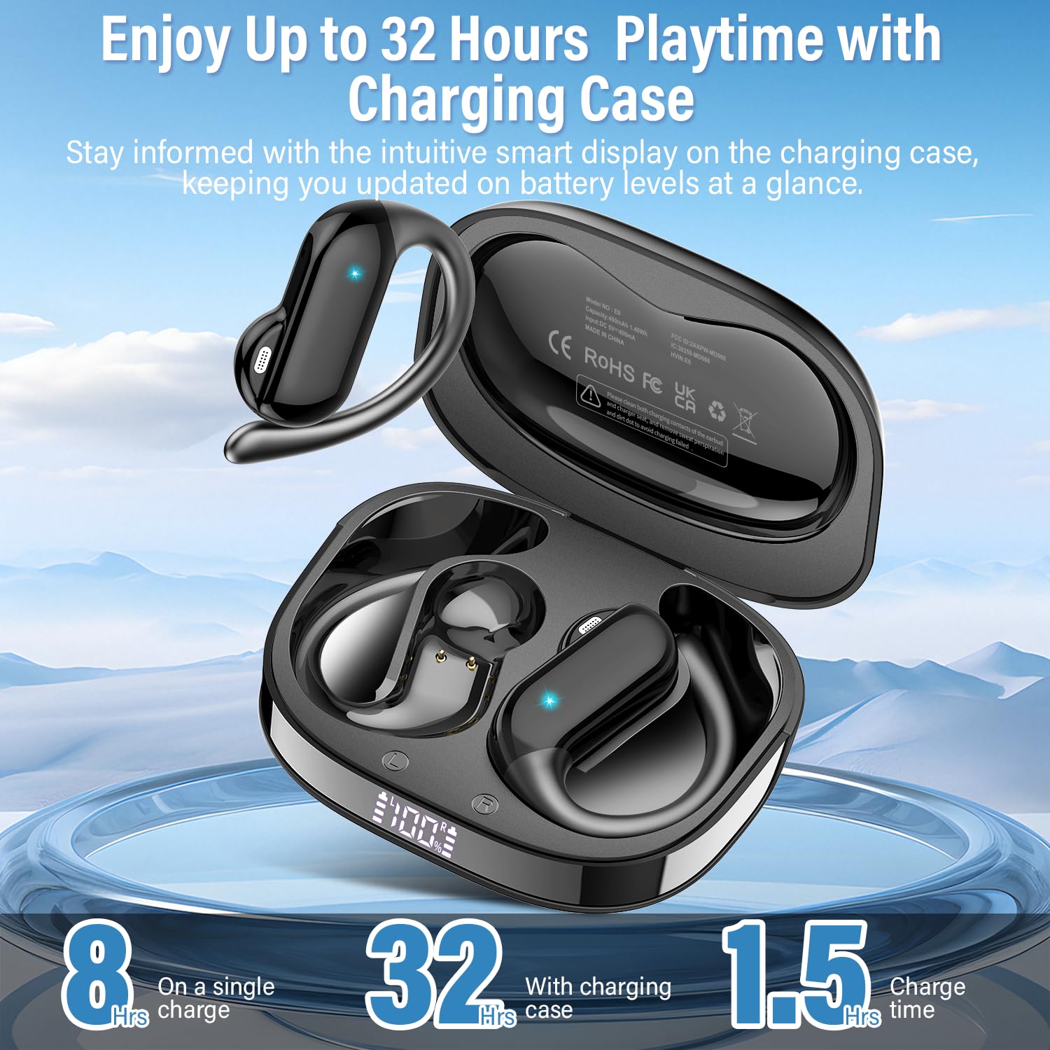 2026 Open-Ear Earbuds Bluetoot - Open Ear Air Conduction Headphones 评论和价格