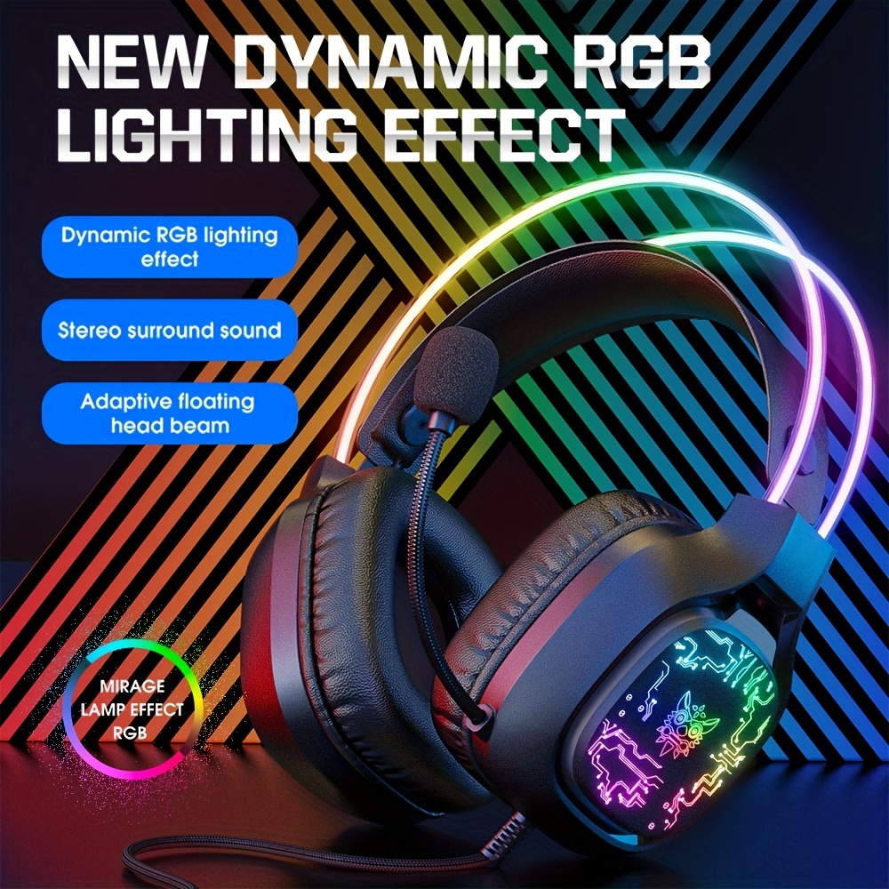 ONIKUMA X22 Gaming Headset RGB - Gaming Headset With Mic Rgb 评论和价格