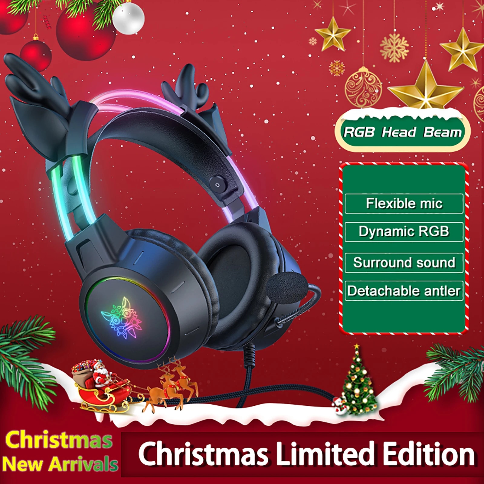 ONIKUMA Gaming Headset for 202 - Gaming Headset With Mic Rgb 评论和价格