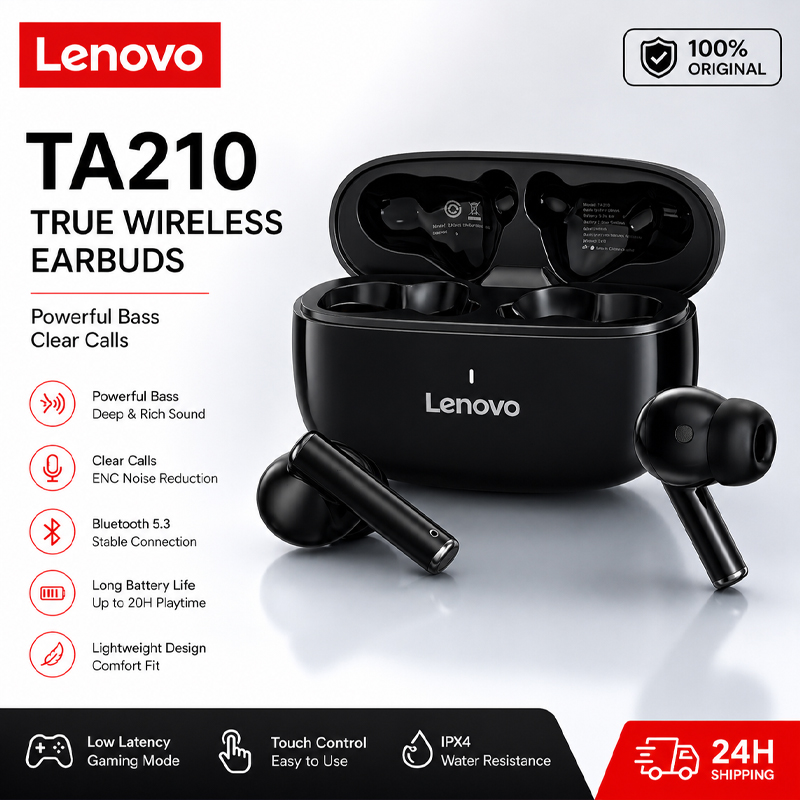 Lenovo TA210 Bluetooth Wireles - Anc Wireless Over Ear Headphones 评论和价格