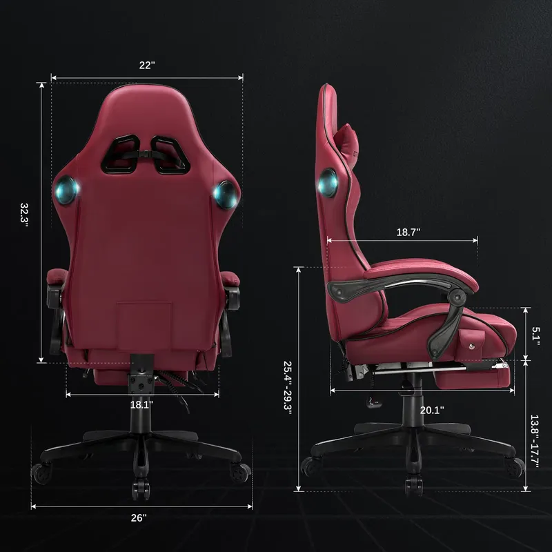 GTPLAYER Gaming Chair with Spe - Speakers 评论和价格