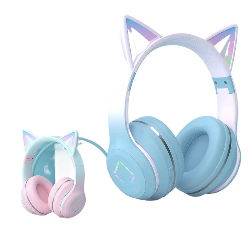 Wireless Bluetooth Headphones  - Cat Ear Bluetooth Headset Led 评论和价格