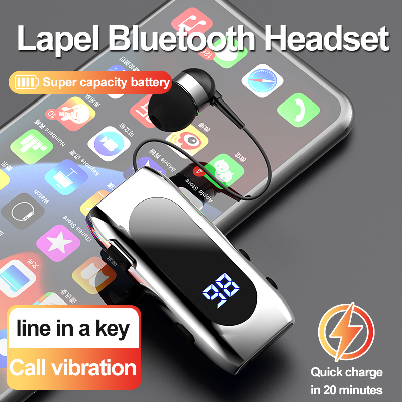 K55 Lapel Bluetooth Headset Li - Type C Wired Earphones With Mic 评论和价格