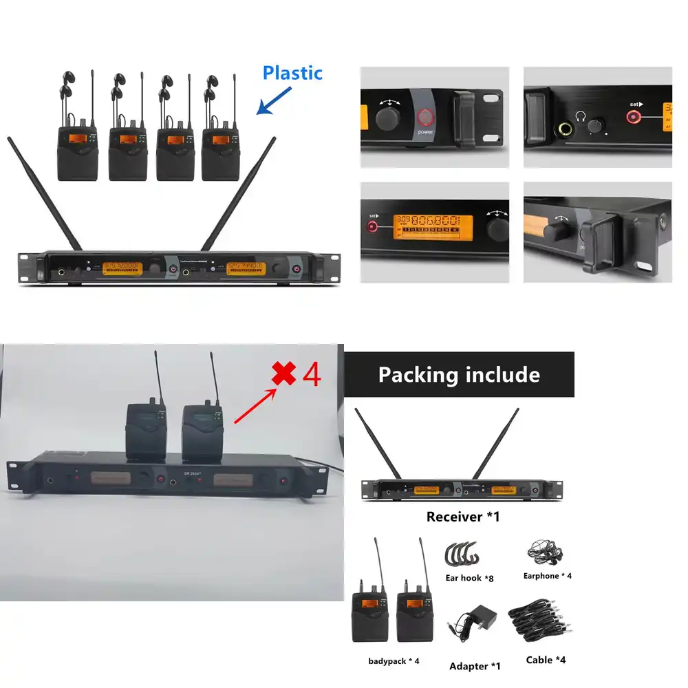 572-603mhz 2050EX Double Trans - In Ear Monitors For Singers 评论和价格
