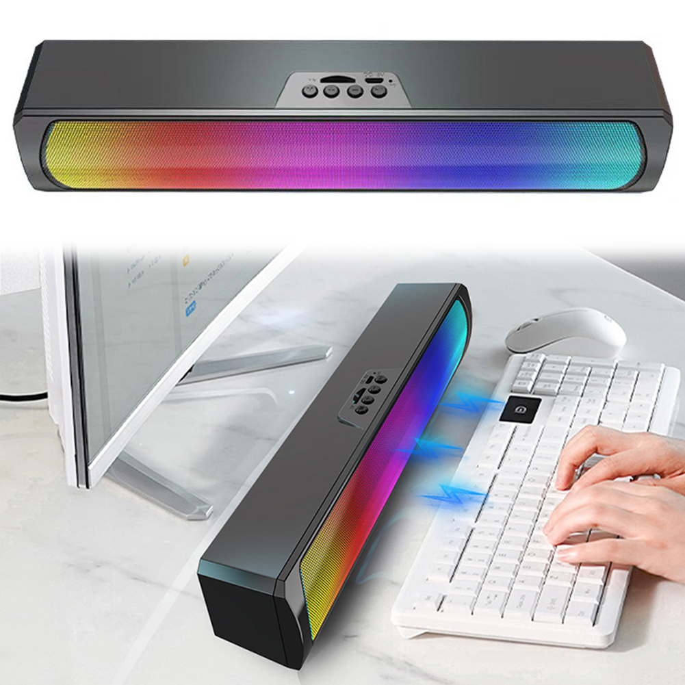 Portable Computer Sound Bar Sp - Rgb Computer Soundbar For Pc 评论和价格