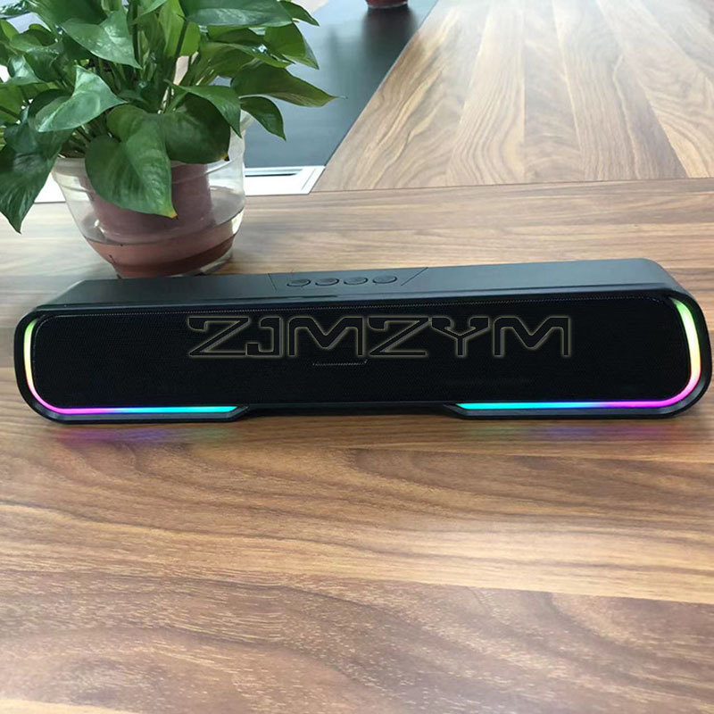 RGB lights Bluetooth Speaker T - Rgb Computer Soundbar For Pc 评论和价格