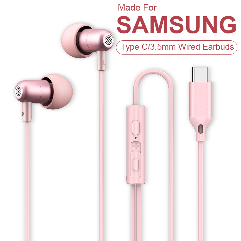 For Samsung Galaxy S26 S25 S24 - Type C Wired Earphones With Mic 评论和价格